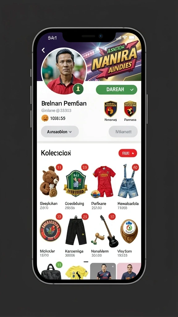 Karakter unik yang bisa dipilih untuk bermain.