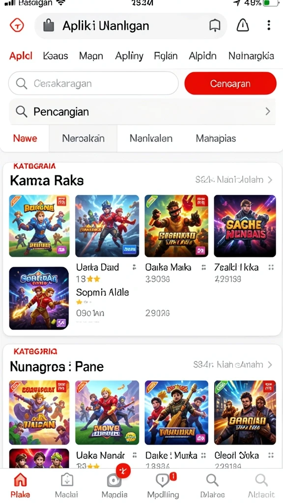 Antarmuka aplikasi yang menarik dan mudah dipahami.