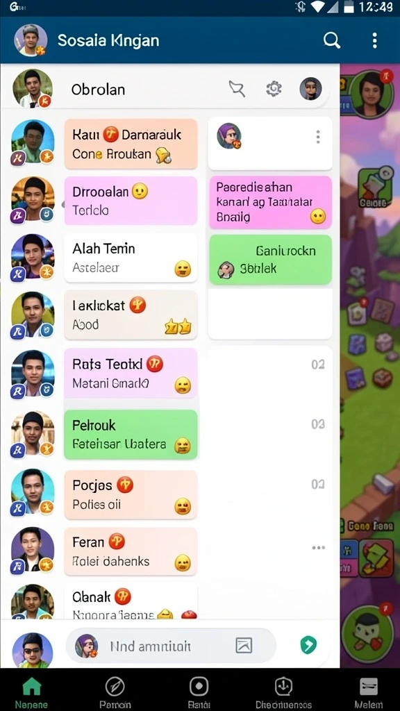 Tampilan awal permainan yang menarik.