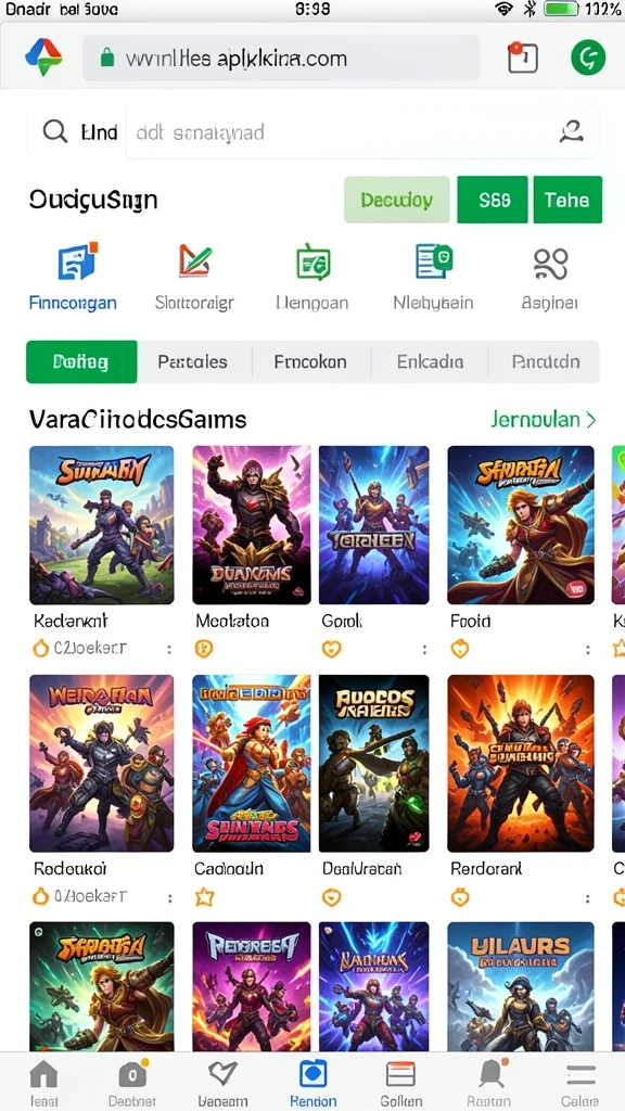 Tampilan antarmuka aplikasi yang menarik dan modern.