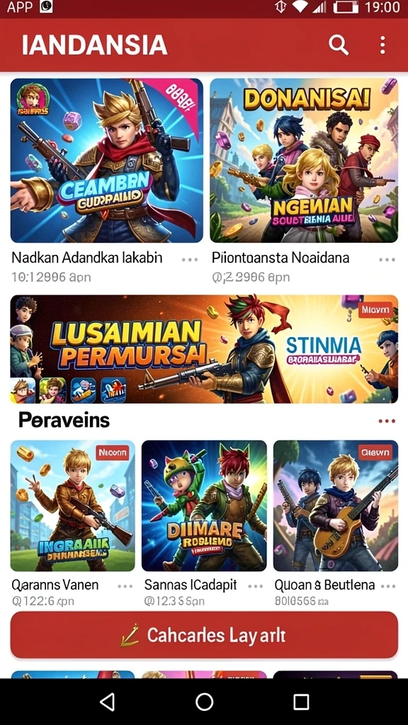 Screenshot menunjukkan aksi mendebarkan dalam permainan.