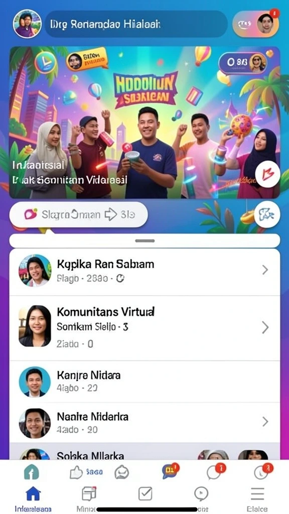 Karakter unik yang bisa dimainkan oleh semua pengguna.