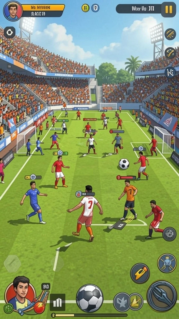 Mode multiplayer yang memungkinkan pemain bersaing.