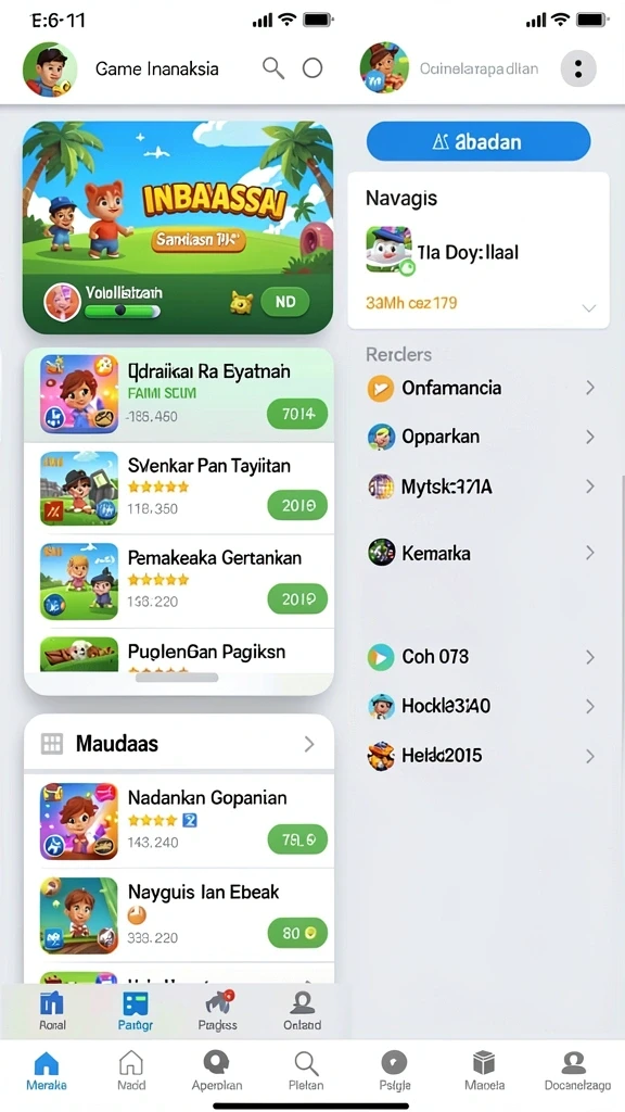 Tampilan antarmuka yang menarik dan user-friendly.