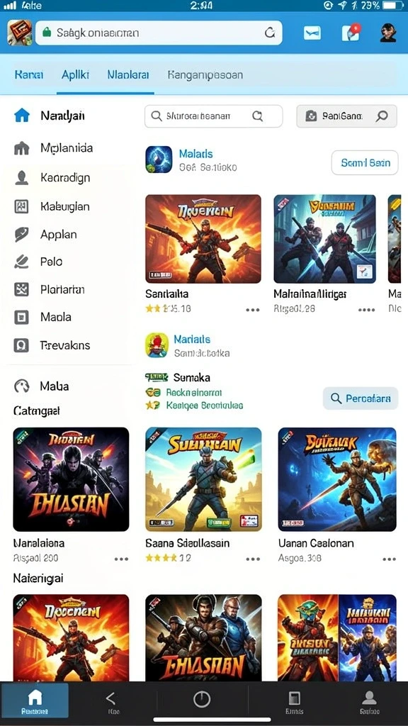Tampilan antarmuka yang modern dan user-friendly.