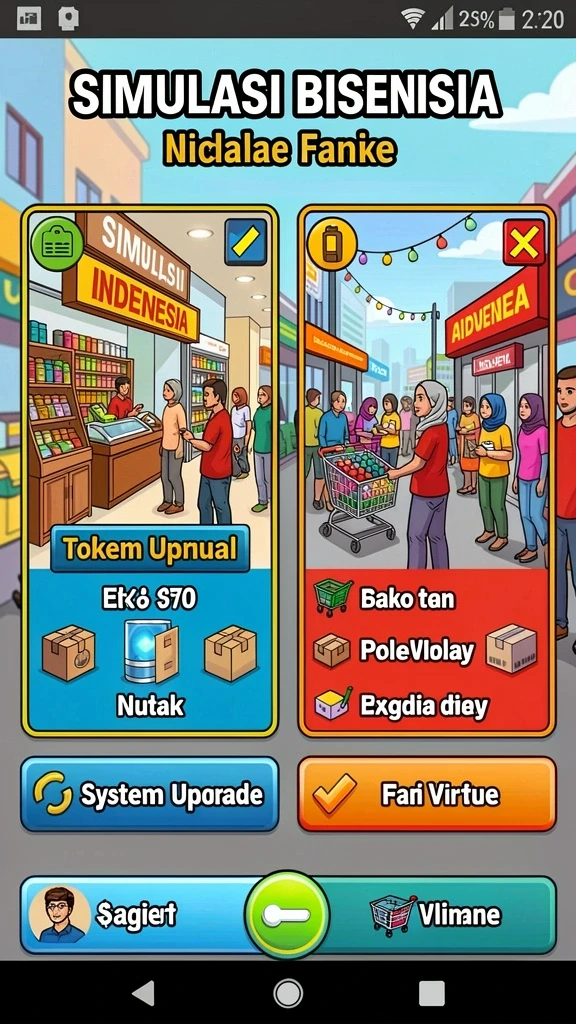Karakter beragam dengan desain yang menawan.