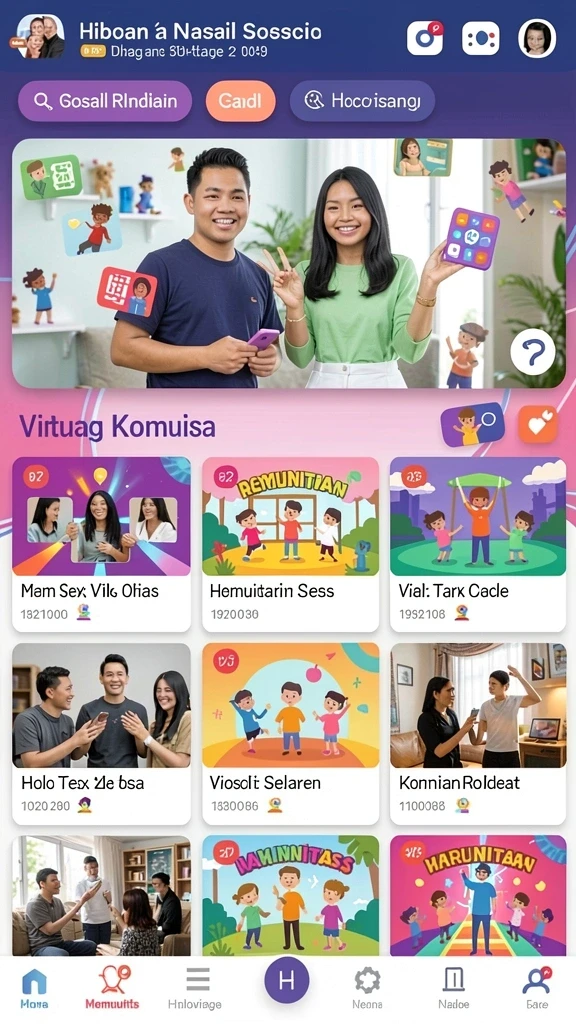 Fitur multiplayer yang memungkinkan bermain bersama teman.