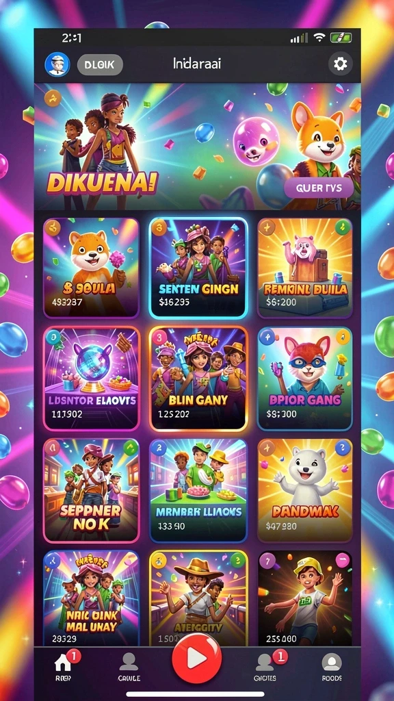 Tampilan awal permainan POLOTOTO yang menarik.