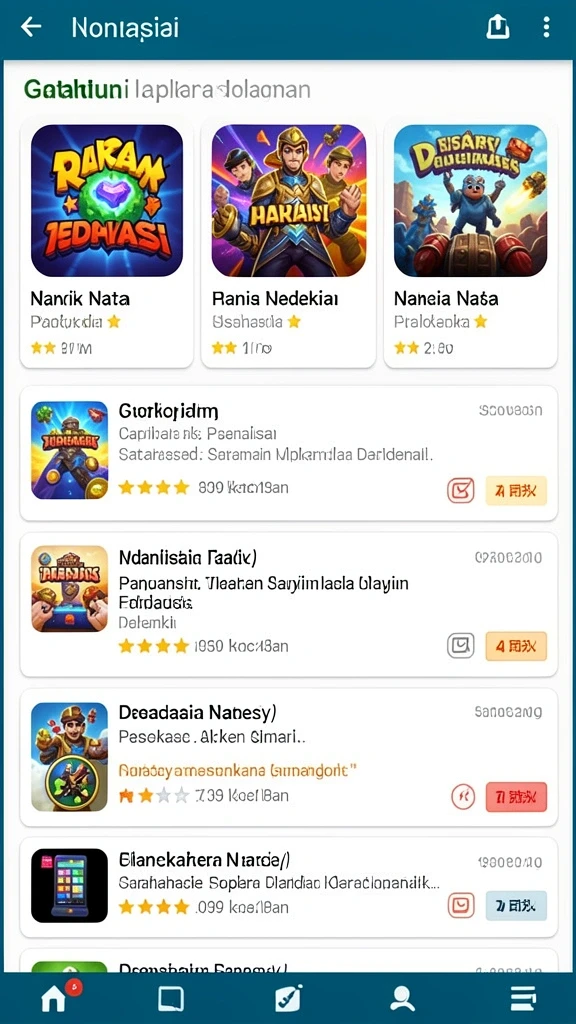 Tampilan antarmuka yang menarik dan user-friendly.