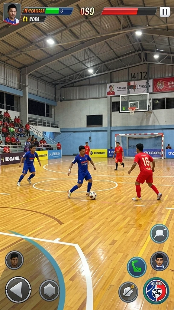 Tampilan layar permainan yang menarik dan interaktif.