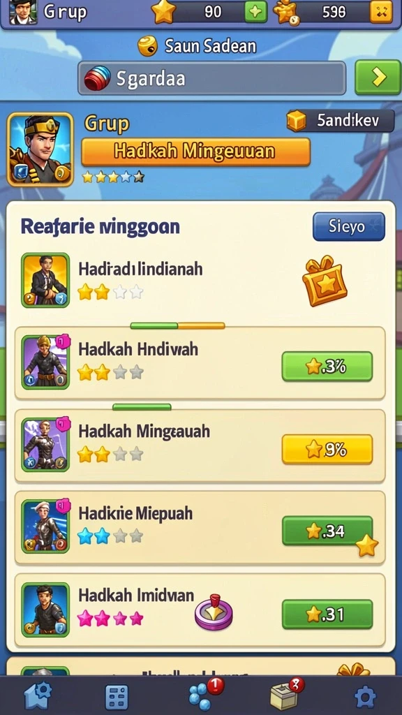 Misi harian yang menantang dan berhadiah.