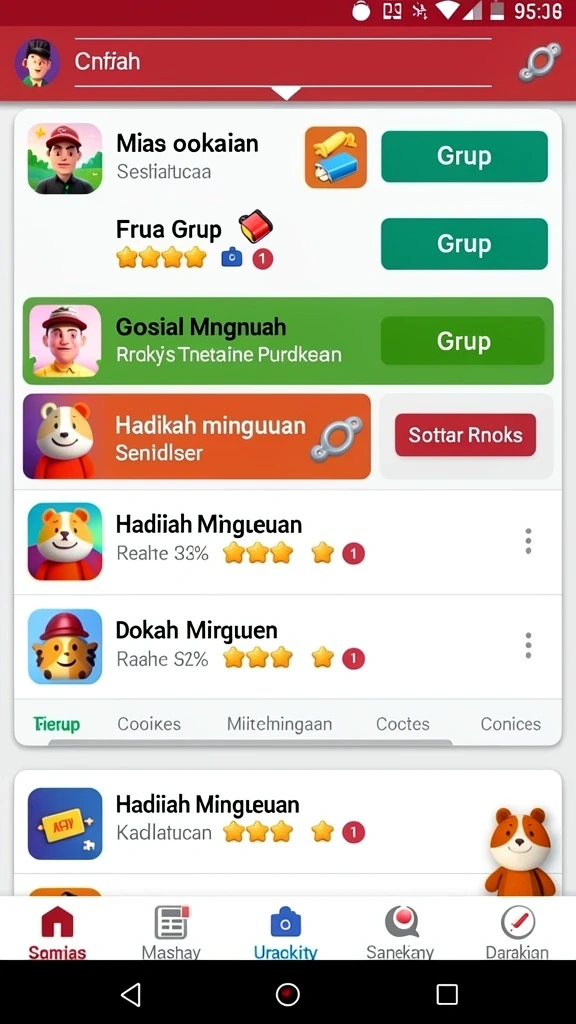 Momen menegangkan saat menyelesaikan level sulit.