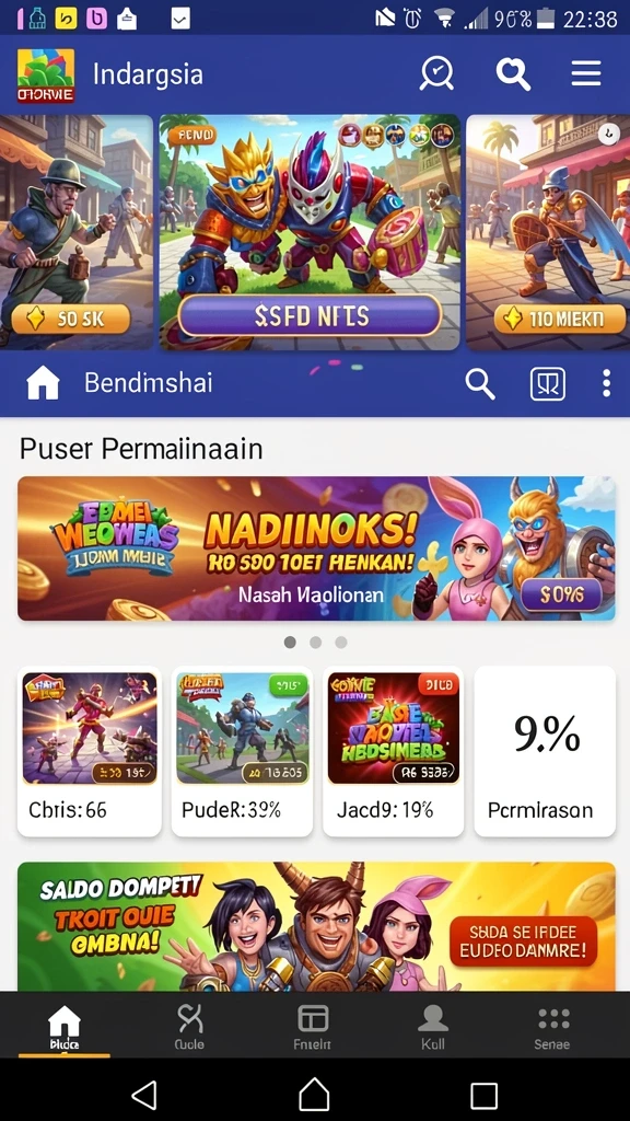 Memperlihatkan variasi permainan yang menarik dan menantang.