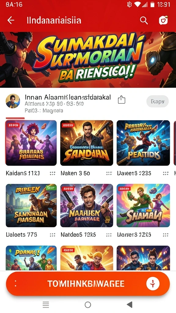Beragam pilihan tema slot untuk dipilih.