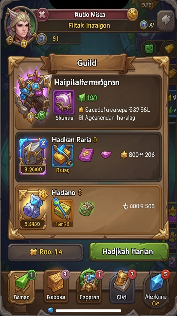 Bonus harian yang menggiurkan bagi pemain.
