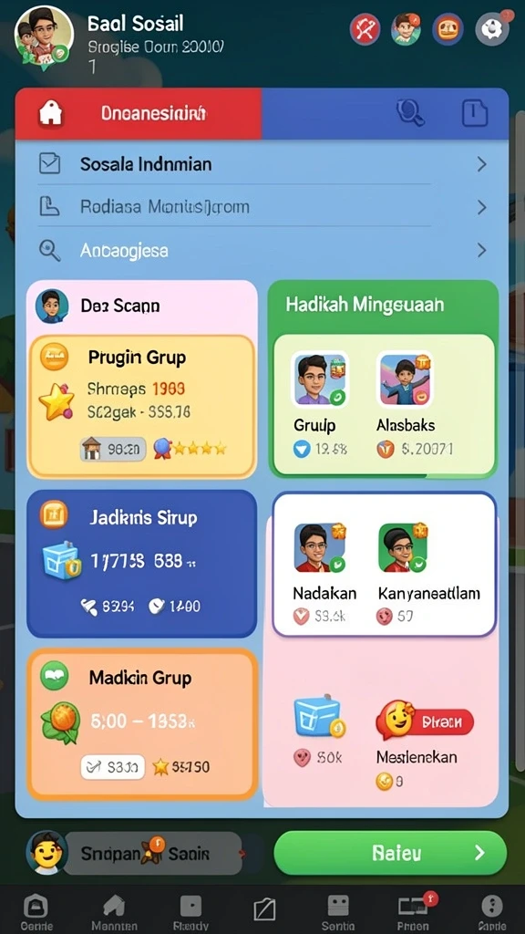 Tampilan antarmuka pengguna yang menarik.