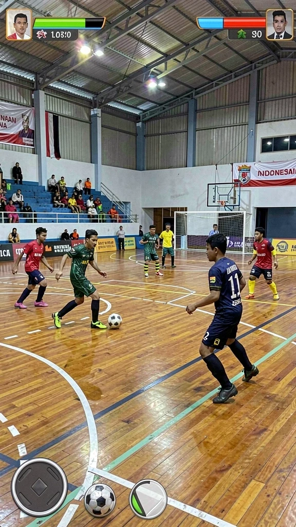 Tangkapan layar menggambarkan mode permainan kompetitif.